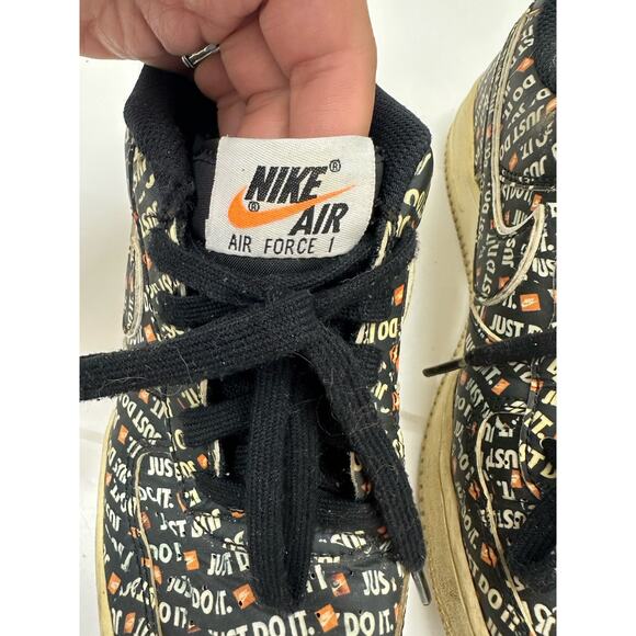 Nike Sneakers Kids Size 5.5Y Air Force 1 Low '07 LB8 Just Do It AO3977-001 - Picture 2 of 13